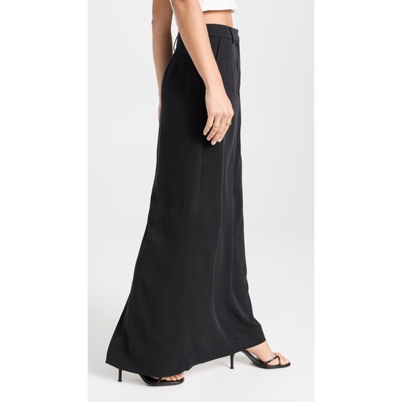 NEW Reformation Cairo Maxi Skirt Black 10 - Picture 5 of 17